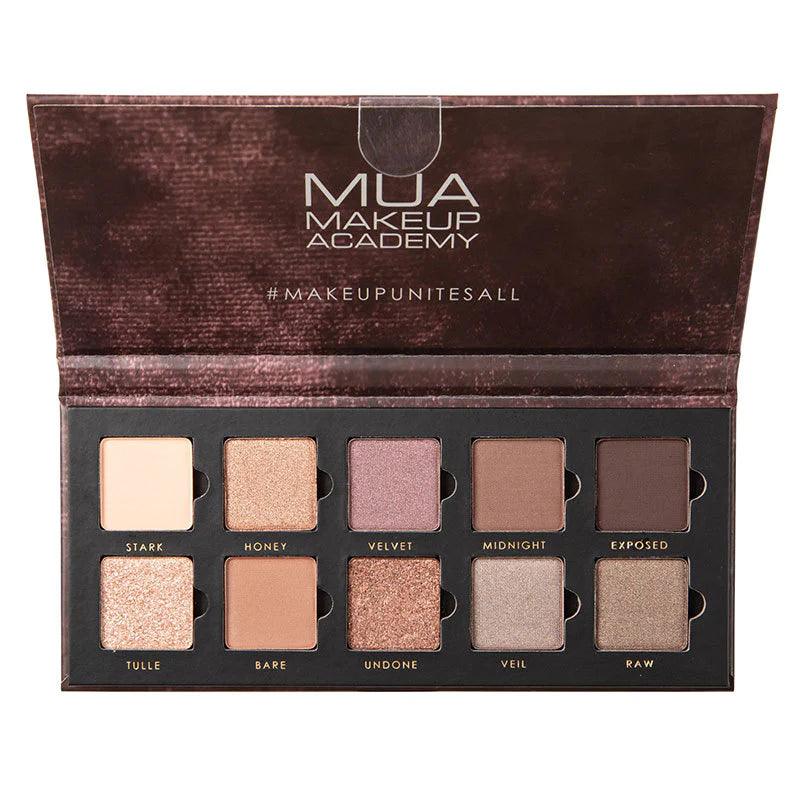 MUA 10 SHADE EYE PALETTE VELVET NUDES