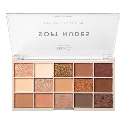 MUA 15 SHADE EYE PALETTE SOFT NUDES